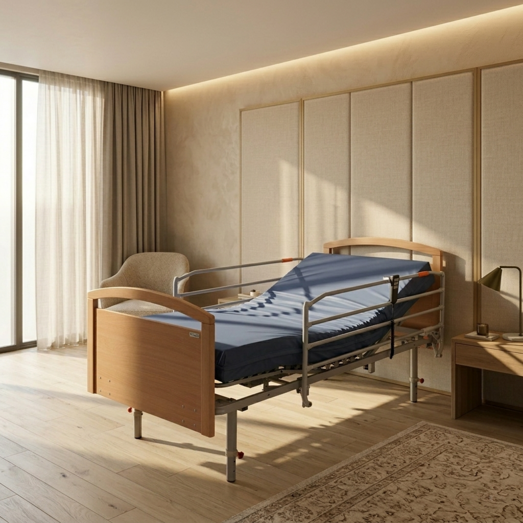 Cama articulada geriátrica con colchón REGNET